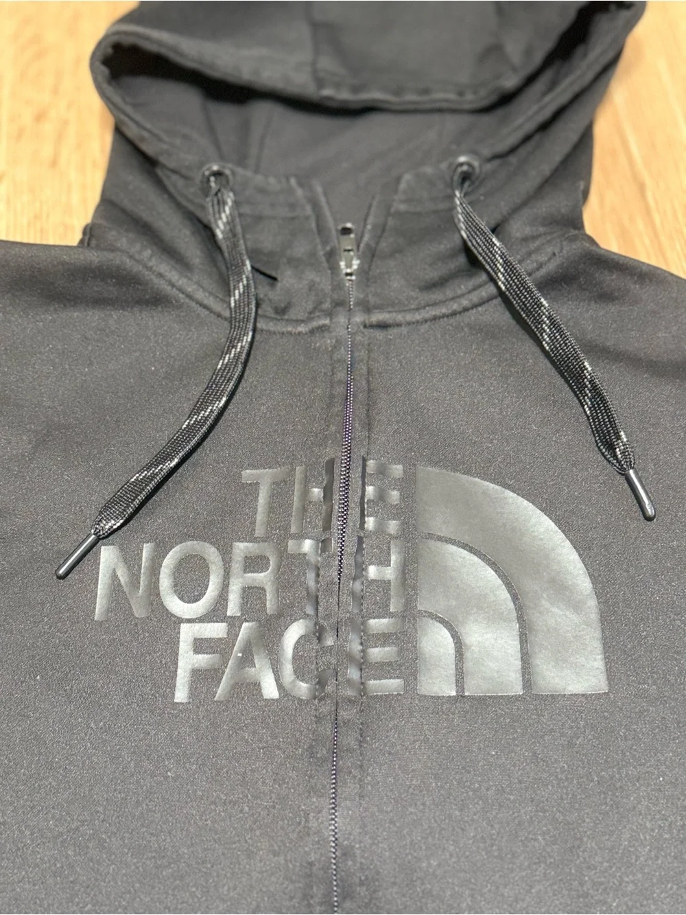 The North Face black zip